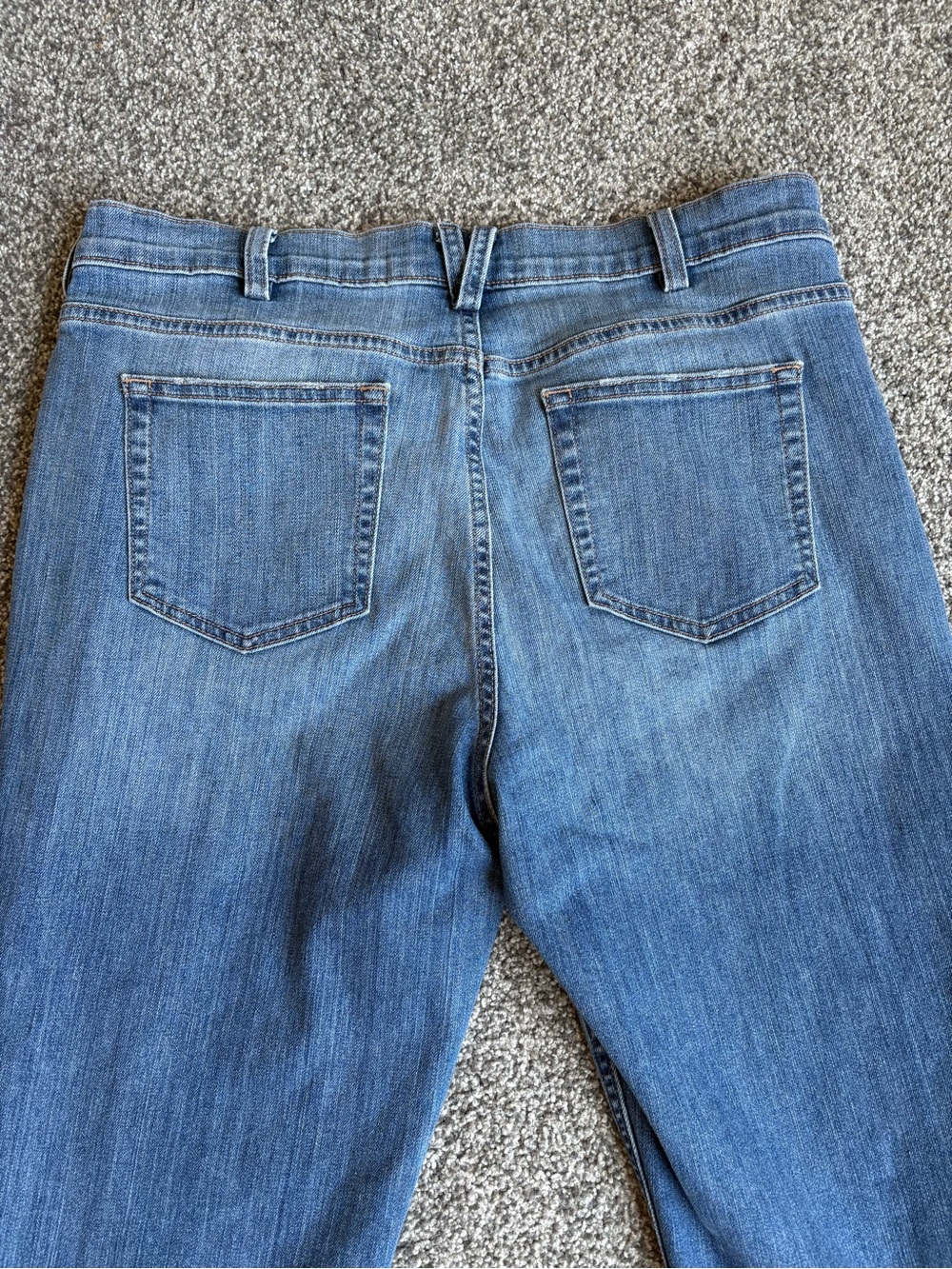 Duluth Trading Co Straight Leg Blue Jeans size 12 Cowgirl Rodeo Western - Picture 6 of 10